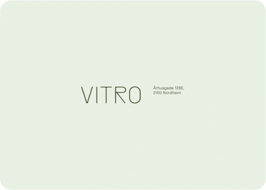 Vitro brand identity artwork.